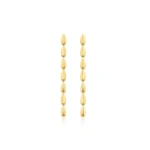 Jennifer Meyer 7 Dome Tennis Studs in 18K Yellow Gold | Fine Earrings | Coveti