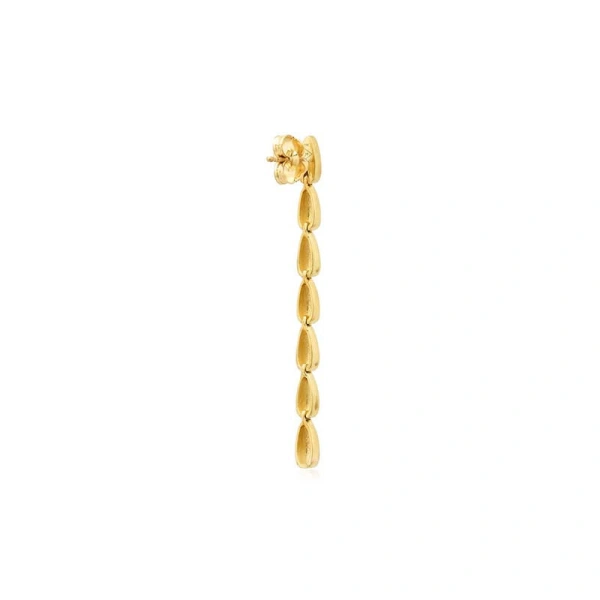Jennifer Meyer 7 Dome Tennis Studs in 18K Yellow Gold | Fine Earrings | Coveti