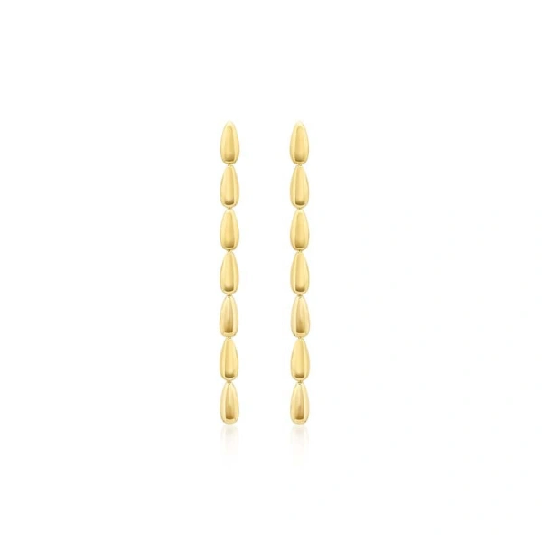 Jennifer Meyer 7 Dome Tennis Studs in 18K Yellow Gold | Fine Earrings | Coveti