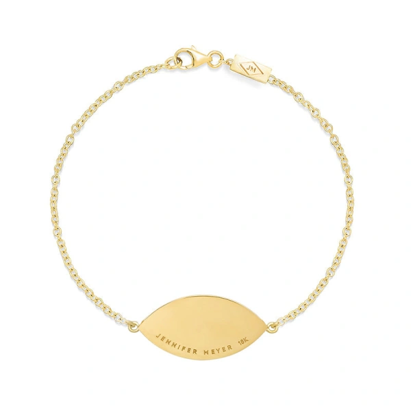 Jennifer Meyer 70's Evil Eye Bracelet in 18K Yellow Gold | Fine Bracelets | Coveti