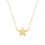 Jennifer Meyer 70's Star Necklace in 18K Yellow Gold | Fine Necklaces | Coveti