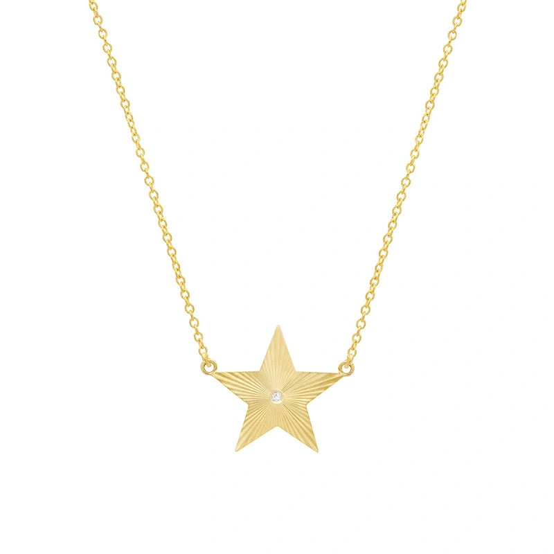 Jennifer Meyer 70's Star Necklace in 18K Yellow Gold Jennifer Meyer 70's Star Necklace in 18K Yellow Gold | Fine Necklaces | Coveti