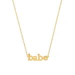 Jennifer Meyer Babe Necklace in 18K Yellow Gold | Fine Necklaces | Coveti