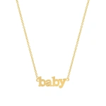 Jennifer Meyer Baby Necklace in 18K Yellow Gold | Fine Necklaces | Coveti