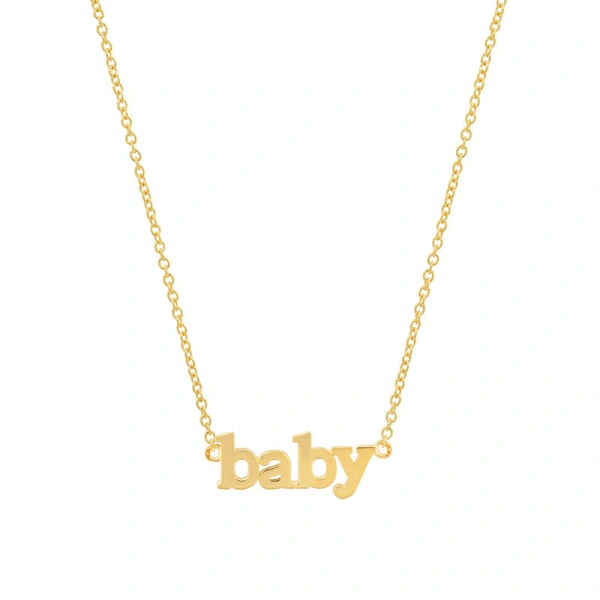 Jennifer Meyer Baby Necklace in 18K Yellow Gold | Fine Necklaces | Coveti