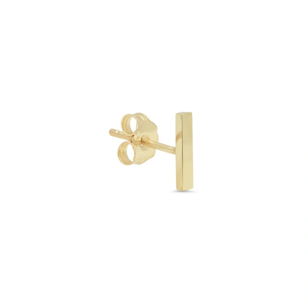 Jennifer Meyer Bar Studs in 18K Yellow Gold | Fine Earrings | Coveti