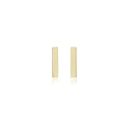 Jennifer Meyer Bar Studs in 18K Yellow Gold | Fine Earrings | Coveti