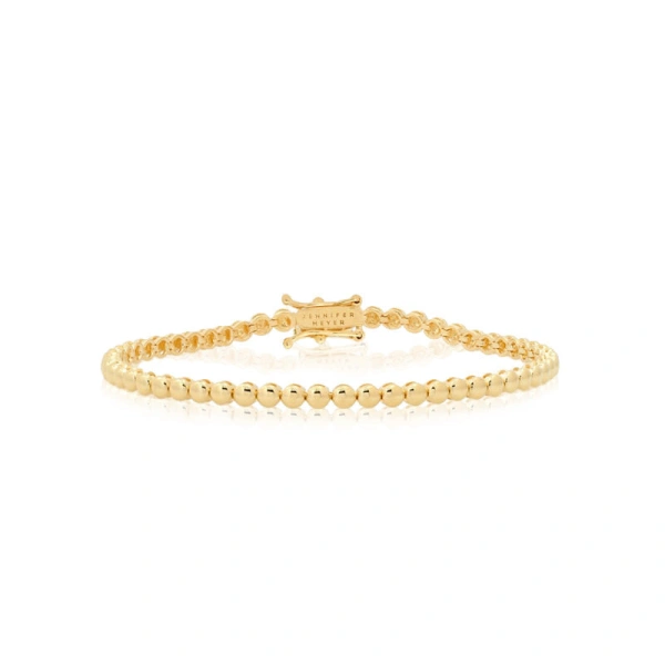 Bezel Tennis Bracelet in 18K Yellow Gold