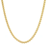 Jennifer Meyer Bezel Tennis Necklace in 18K Yellow Gold | Fine Necklaces | Coveti