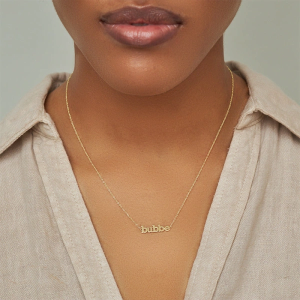 Jennifer Meyer Bubbe Necklace in 18K Yellow Gold | Fine Necklaces | Coveti