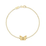 Jennifer Meyer Butterfly Bracelet in 18K White Gold | Fine Bracelets | Coveti