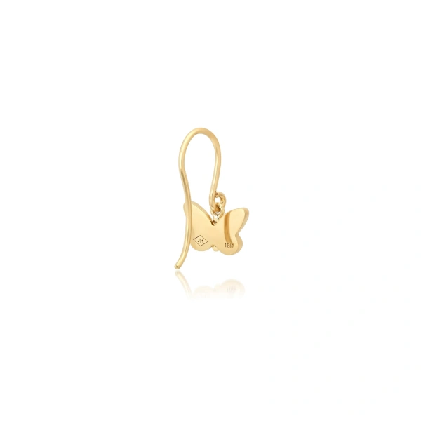 Jennifer Meyer Butterfly Earrings in 18K Yellow Gold | Fine Earrings | Coveti