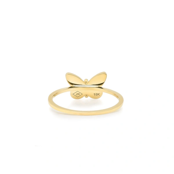 Jennifer Meyer Butterfly Ring in 18K Yellow Gold | Fine Rings | Coveti