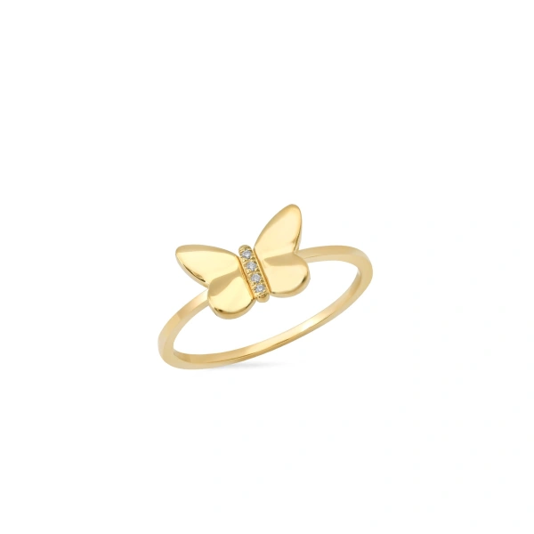 Butterfly Ring in 18K Yellow Gold