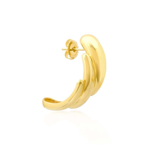 Jennifer Meyer Cascading Dome Studs in 18K Yellow Gold | Fine Earrings | Coveti