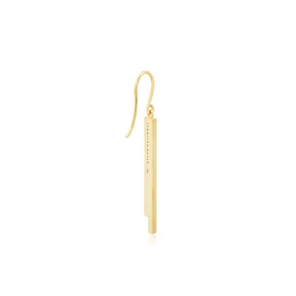 Jennifer Meyer Cascading Double Diamond Stick Earrings in 18K Yellow Gold | Fine Earrings | Coveti