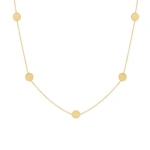 Jennifer Meyer Circle By The Inch Necklace in 18K Yellow Gold | Fine Necklaces | Coveti