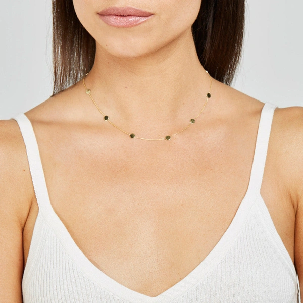 Jennifer Meyer Circle By The Inch Necklace in 18K Yellow Gold | Fine Necklaces | Coveti