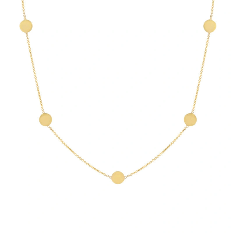 Jennifer Meyer Circle By The Inch Necklace in 18K Yellow Gold Jennifer Meyer Circle By The Inch Necklace in 18K Yellow Gold | Fine Necklaces | Coveti
