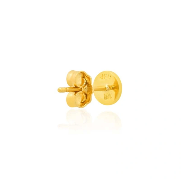 Jennifer Meyer Circle Studs in 18K Yellow Gold | Fine Earrings | Coveti