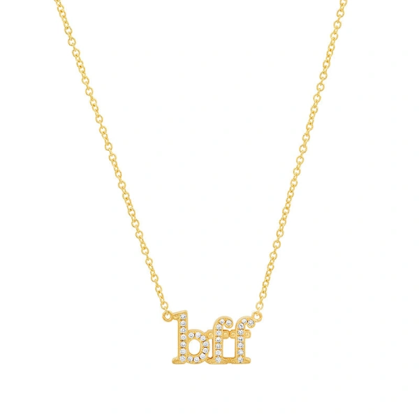 Jennifer Meyer Diamond BFF Necklace in 18K Yellow Gold | Fine Necklaces | Coveti