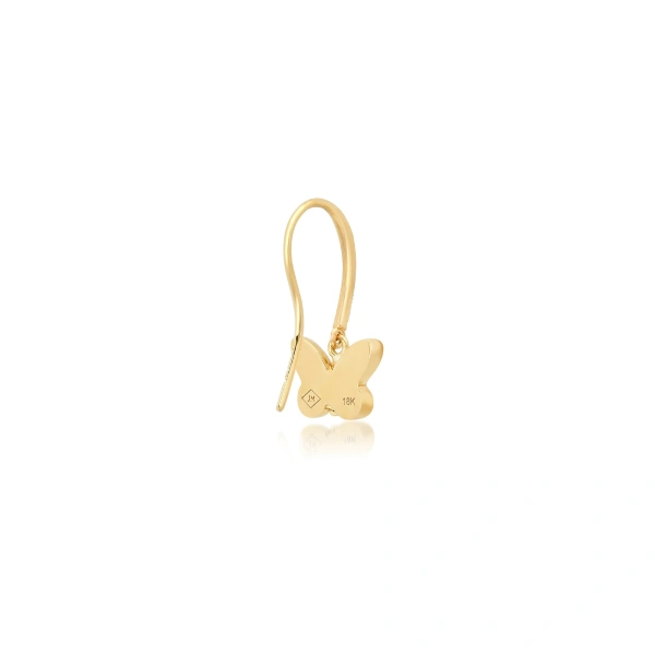 Jennifer Meyer Diamond Butterfly Earrings in 18K Yellow Gold | Fine Earrings | Coveti