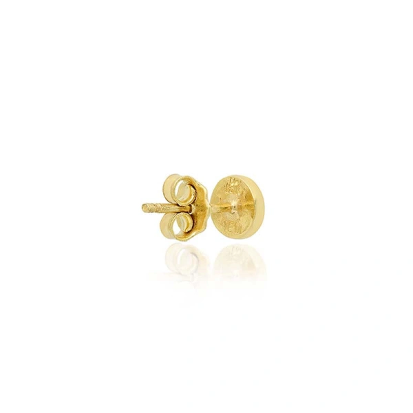Jennifer Meyer Diamond Circle Studs in 18K Yellow Gold | Fine Earrings | Coveti