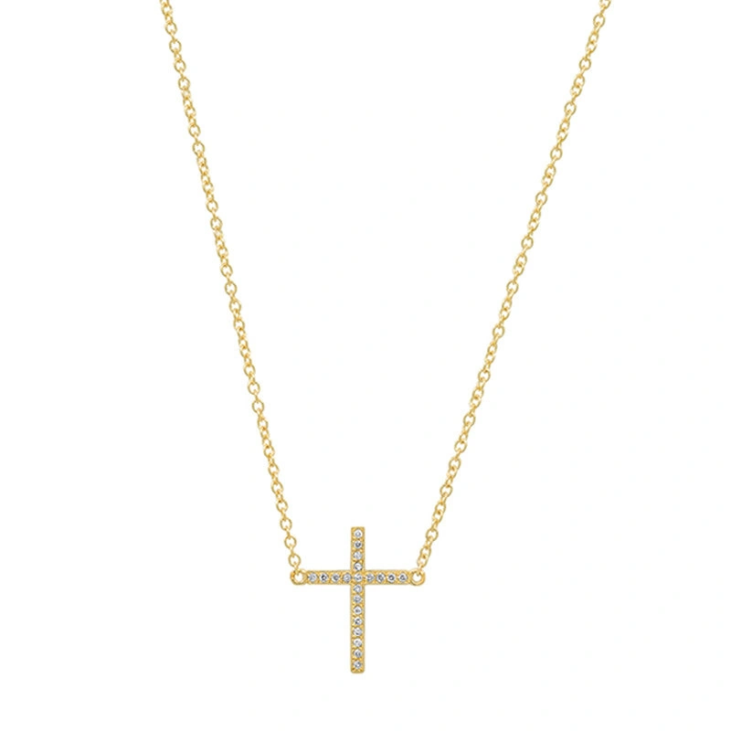 Jennifer Meyer Diamond Cross Necklace in 18K Yellow Gold Jennifer Meyer Diamond Cross Necklace in 18K Yellow Gold | Fine Necklaces | Coveti