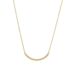 Jennifer Meyer Diamond Curved Stick Necklace in 18K Yellow Gold | Fine Necklaces | Coveti