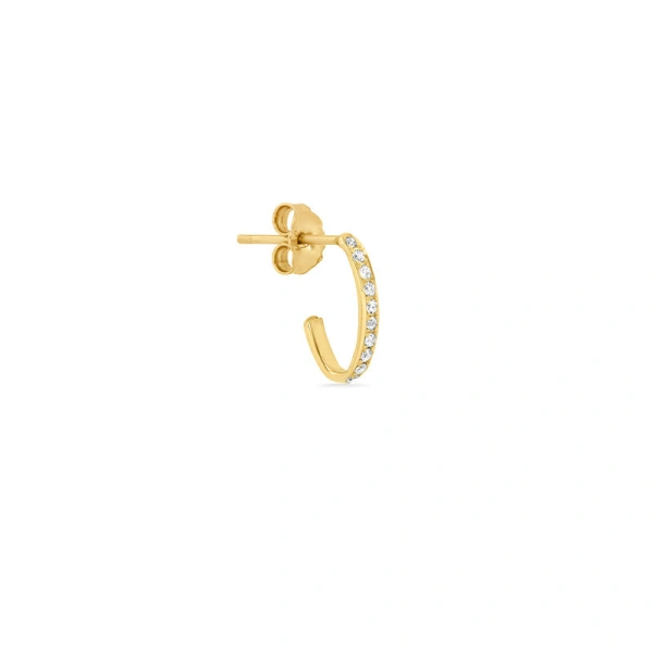 Jennifer Meyer Diamond Edith Studs in 18K Yellow Gold | Fine Earrings | Coveti