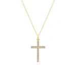 Jennifer Meyer Diamond Large Cross Necklace in 18K Yellow Gold | Fine Necklaces | Coveti