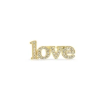 Jennifer Meyer Diamond Love Stud in 18K Yellow Gold | Fine Earrings | Coveti