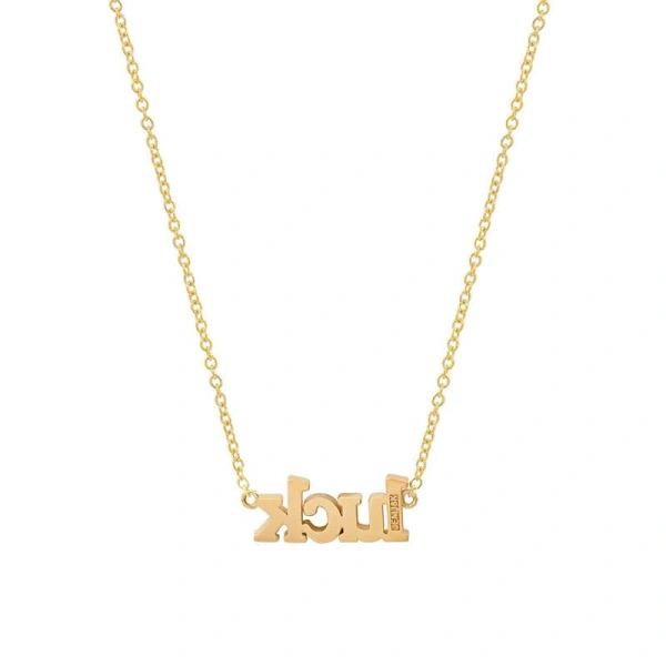 Jennifer Meyer Diamond Luck Necklace in 18K Yellow Gold | Fine Necklaces | Coveti