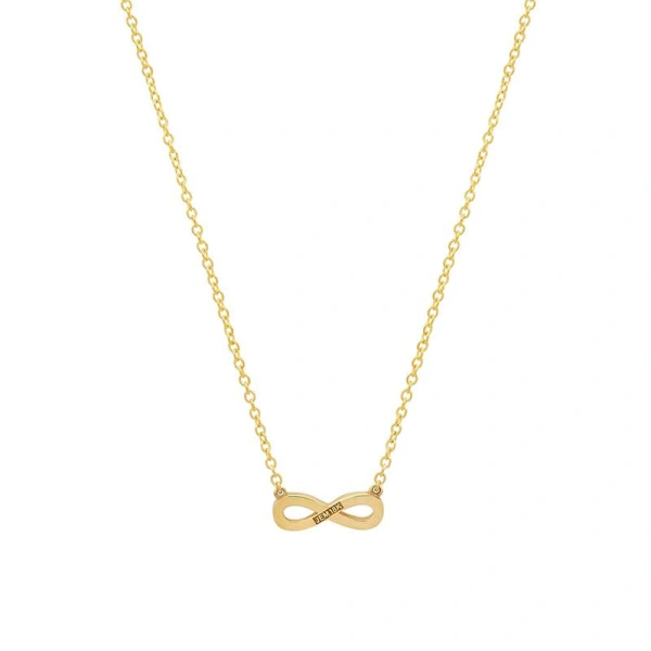 Jennifer Meyer Diamond Mini Infinity Necklace in 14K Yellow Gold | Fine Necklaces | Coveti