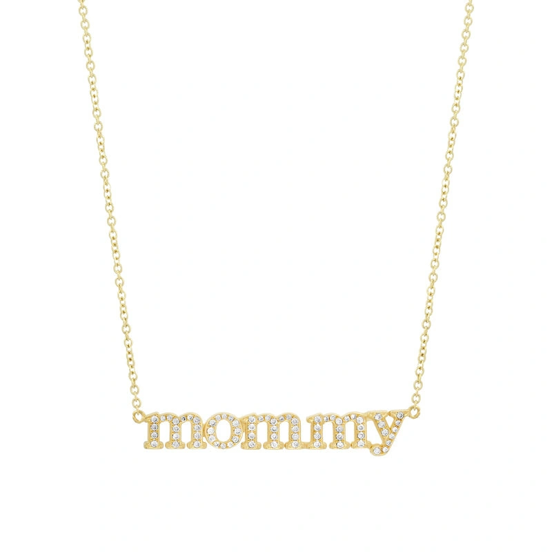 Jennifer Meyer Diamond Mommy Necklace in 18K Yellow Gold Jennifer Meyer Diamond Mommy Necklace in 18K Yellow Gold | Fine Necklaces | Coveti