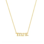 Jennifer Meyer Diamond Mrs Necklace in 18K Yellow Gold | Fine Necklaces | Coveti