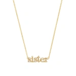 Jennifer Meyer Diamond Sister Necklace in 18K Yellow Gold | Fine Necklaces | Coveti
