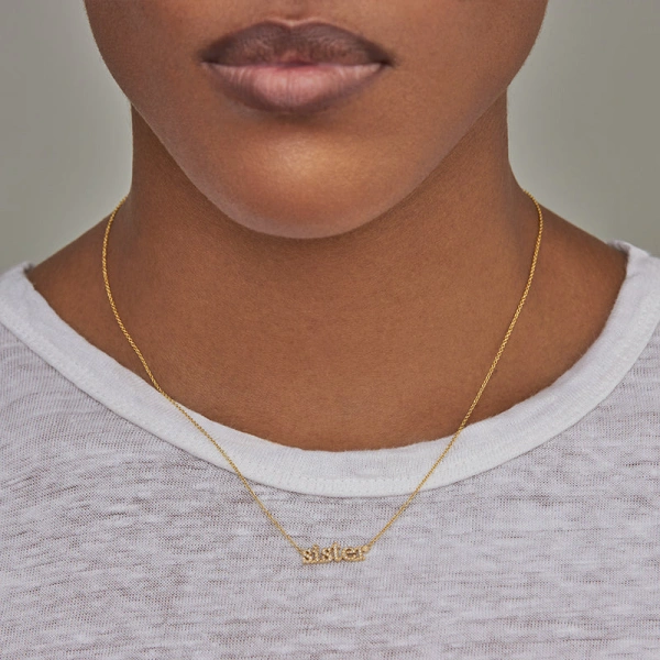 Jennifer Meyer Diamond Sister Necklace in 18K Yellow Gold | Fine Necklaces | Coveti