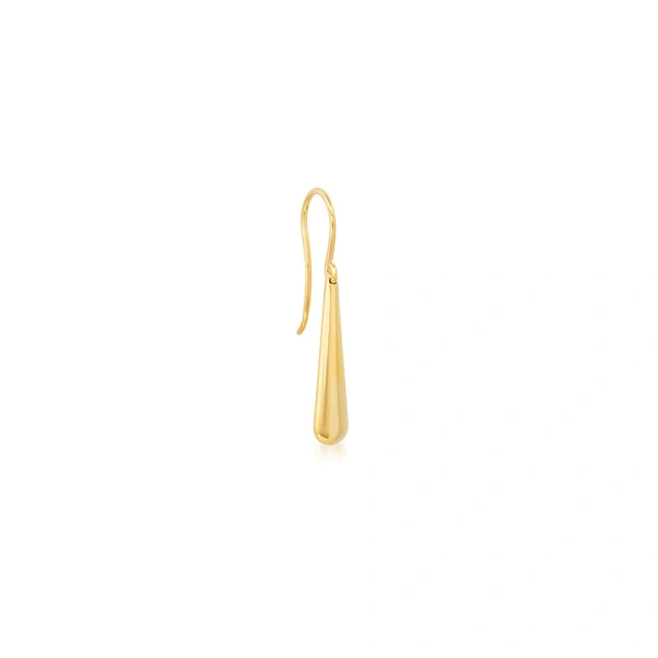 Jennifer Meyer Dome Drop Earrings in 18K Yellow Gold | Fine Earrings | Coveti