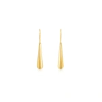 Jennifer Meyer Dome Drop Earrings in 18K Yellow Gold | Fine Earrings | Coveti
