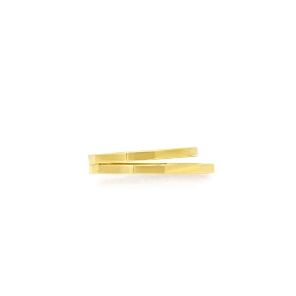 Jennifer Meyer Double Band in 18K Yellow Gold | Fine Rings | Coveti