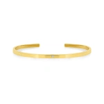 Jennifer Meyer Ellen Cuff with Diamond Accent in 18K Yellow Gold | Fine Bracelets | Coveti