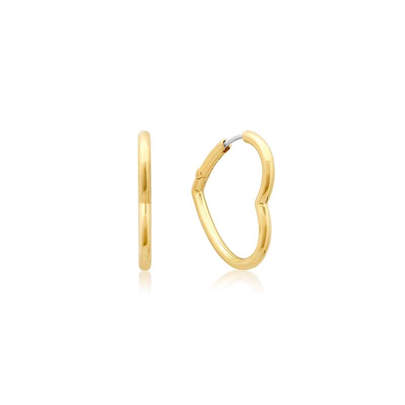 Jennifer Meyer Forever Heart Huggies in 18K Yellow Gold Jennifer Meyer Forever Heart Huggies in 18K Yellow Gold | Fine Earrings | Coveti