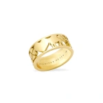 Jennifer Meyer Good Luck Band in 18K Yellow Gold | Fine Rings | Coveti