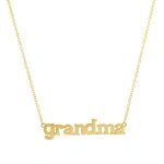 Jennifer Meyer Grandma Necklace in 18K Yellow Gold | Fine Necklaces | Coveti