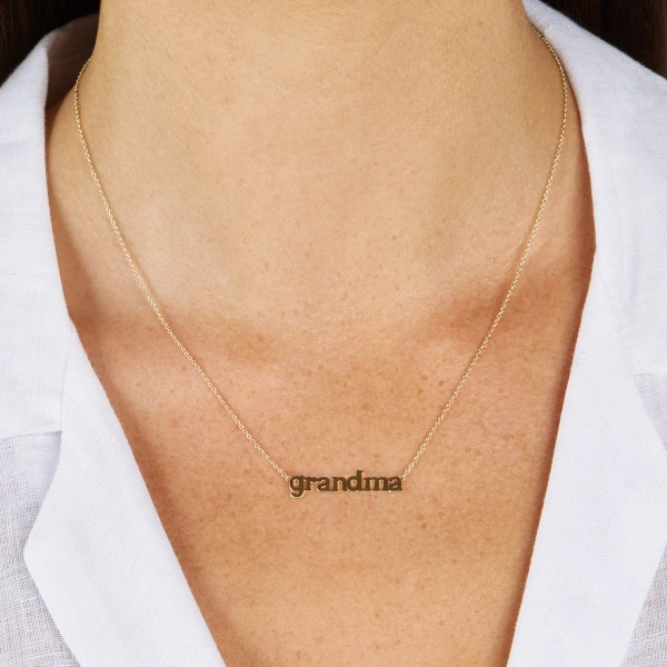 Jennifer Meyer Grandma Necklace in 18K Yellow Gold | Fine Necklaces | Coveti