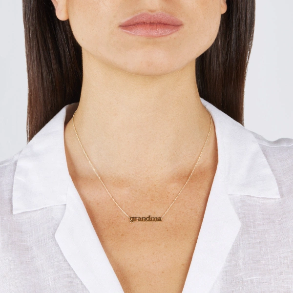 Jennifer Meyer Grandma Necklace in 18K Yellow Gold | Fine Necklaces | Coveti