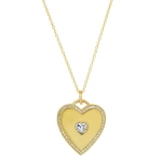 Jennifer Meyer Heart Necklace with Diamonds in 18K Yellow Gold | Fine Necklaces | Coveti