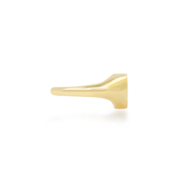 Jennifer Meyer Heart Signet Ring in 18K Yellow Gold | Fine Rings | Coveti