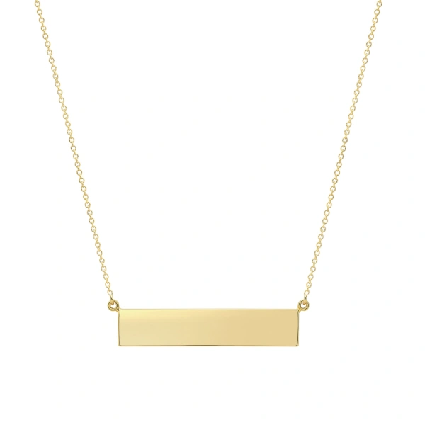 Jennifer Meyer Heirloom Handwritten Nameplate Necklace in 18K Yellow Gold | Fine Necklaces | Coveti